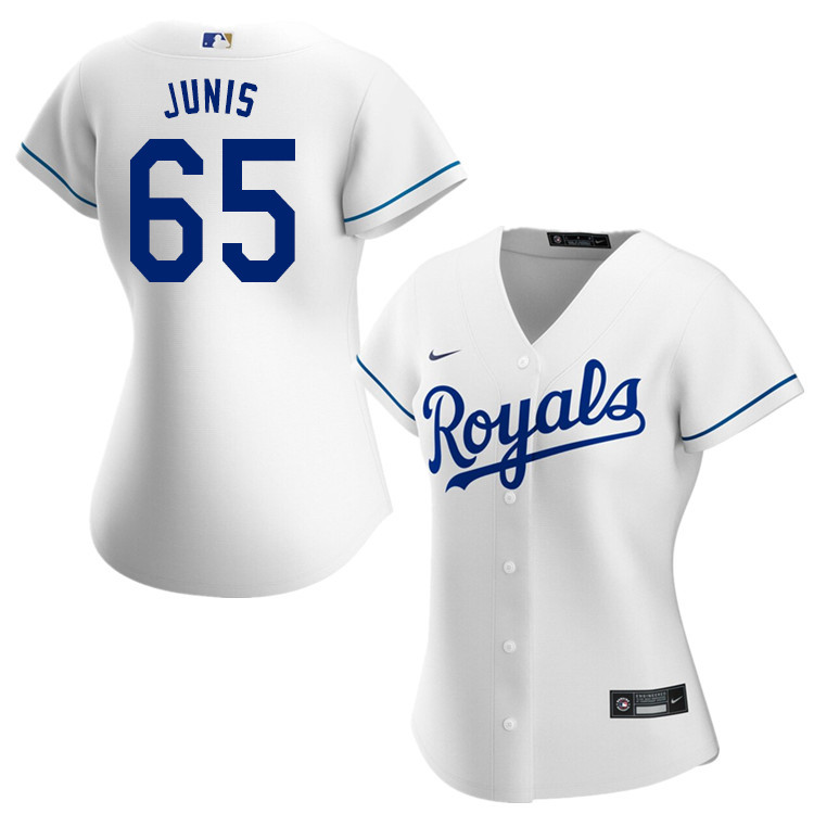 Nike Women #65 Jakob Junis Kansas City Royals Baseball Jerseys Sale-White - Click Image to Close